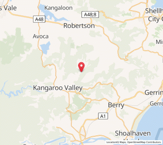 Map of Upper Kangaroo River, New South Wales