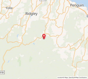 Map of Upper Natone, TasmaniaTasmania