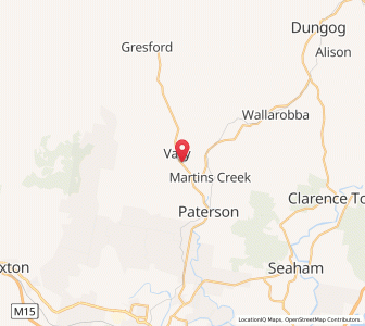 Map of Vacy, New South Wales