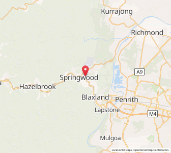 Map of Valley Heights, New South Wales