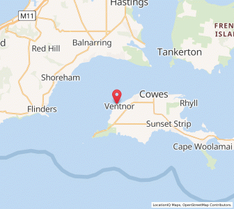 Map of Ventnor, VictoriaVictoria