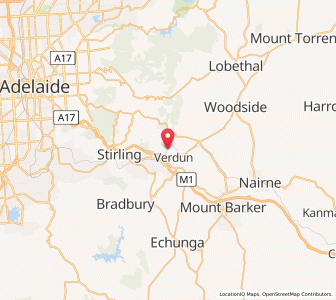 Map of Verdun, South Australia