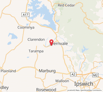 Map of Vernor, Queensland