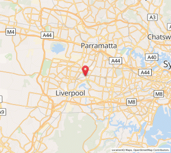 Map of Villawood, New South Wales