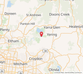 Map of Vincent, VictoriaVictoria