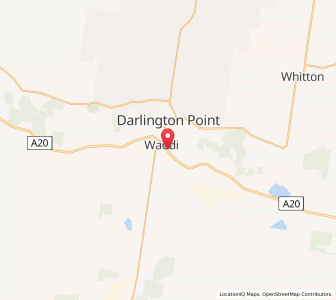 Map of Waddi, New South Wales