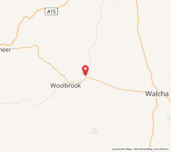 Map of Walcha Road, New South Wales