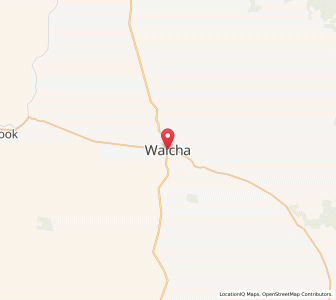 Map of Walcha, New South Wales
