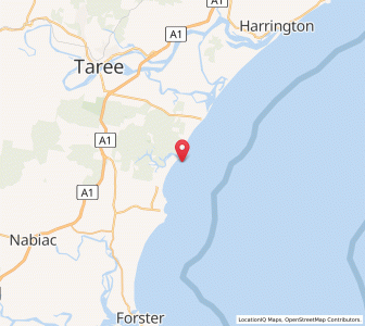 Map of Wallabi Point, New South Wales