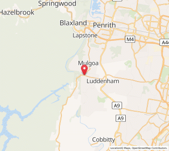 Map of Wallacia, New South Wales