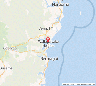 Map of Wallaga Lake Heights, New South Wales