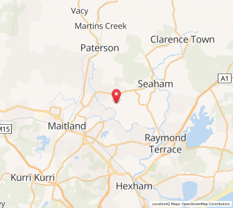 Map of Wallalong, New South Wales