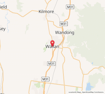 Map of Wallan, VictoriaVictoria