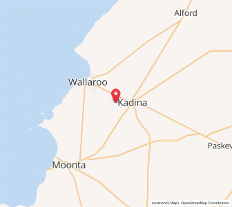Map of Wallaroo Mines, South Australia
