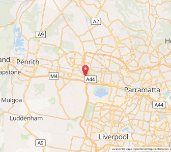 Map of Wallgrove, New South Wales