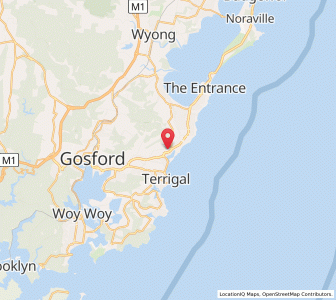 Map of Wamberal, New South Wales