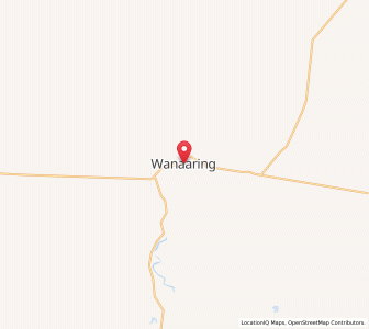 Map of Wanaaring, New South Wales