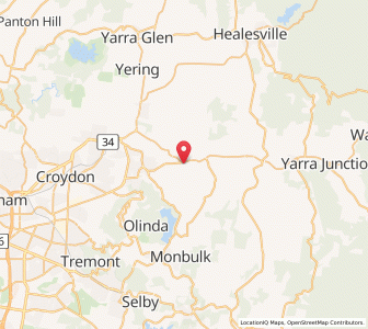 Map of Wandin North, VictoriaVictoria