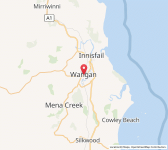 Map of Wangan, Queensland