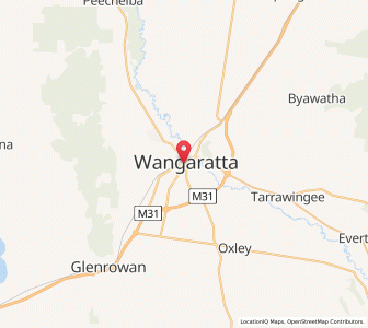 Map of Wangaratta, VictoriaVictoria