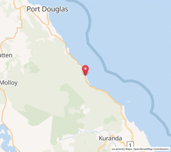 Map of Wangetti, Queensland