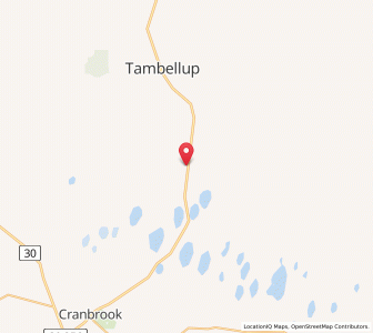 Map of Wansbrough, Western Australia