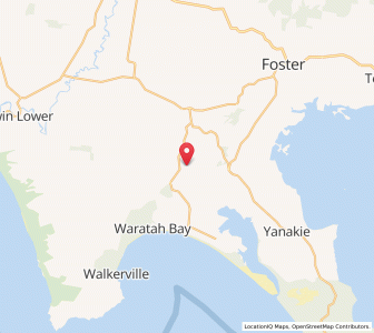 Map of Waratah North, VictoriaVictoria