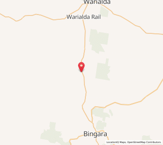 Map of Warialda Road, New South Wales