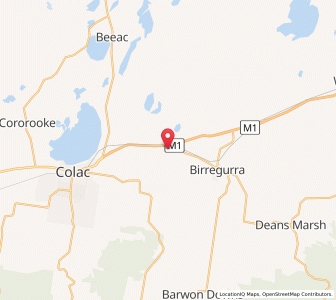 Map of Warncoort, VictoriaVictoria