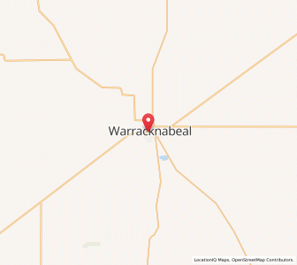 Map of Warracknabeal, VictoriaVictoria