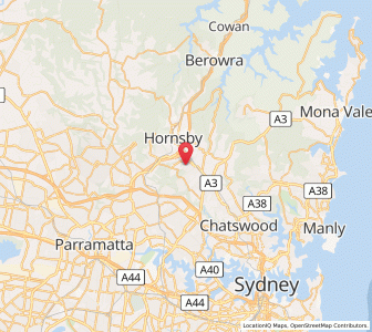 Map of Warrawee, New South Wales
