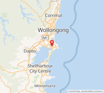 Map of Warrawong, New South Wales