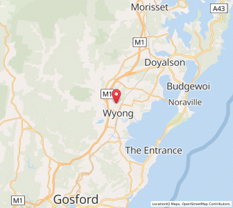 Map of Watanobbi, New South Wales