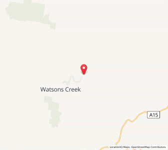 Map of Watsons Creek, New South Wales