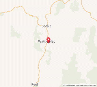 Map of Wattle Flat, New South Wales