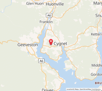 Map of Wattle Grove, TasmaniaTasmania
