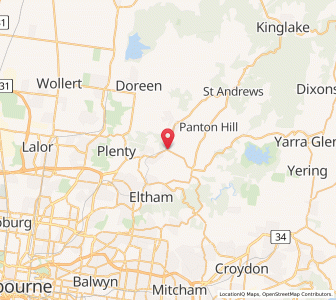 Map of Wattleglen, VictoriaVictoria