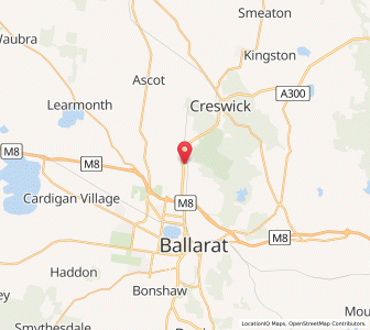 Map of Waubra Junction, VictoriaVictoria