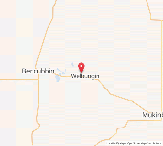 Map of Welbungin, Western Australia