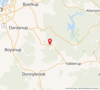 Map of Wellington Mill, Western Australia