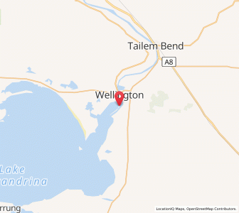 Map of Wellington, South Australia