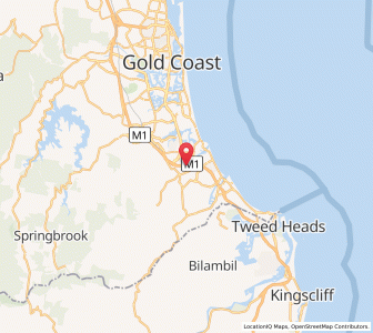 Map of West Burleigh, Queensland
