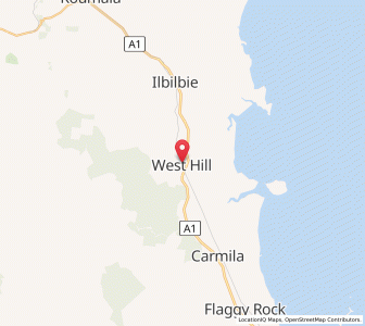 Map of West Hill, Queensland