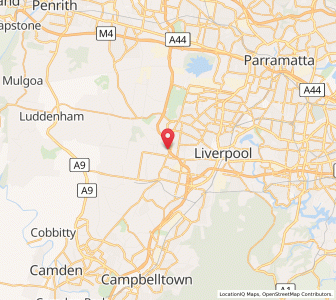 Map of West Hoxton, New South Wales