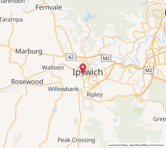 Map of West Ipswich, Queensland