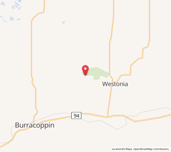 Map of West Westonia, Western Australia