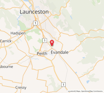 Map of Western Junction, TasmaniaTasmania