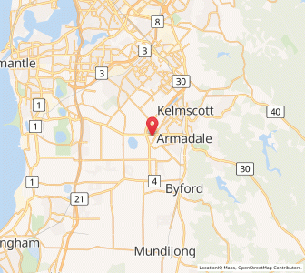 Map of Westfield, Western Australia