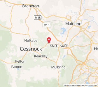 Map of Weston, New South Wales