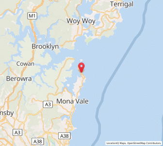 Map of Whale Beach, New South Wales